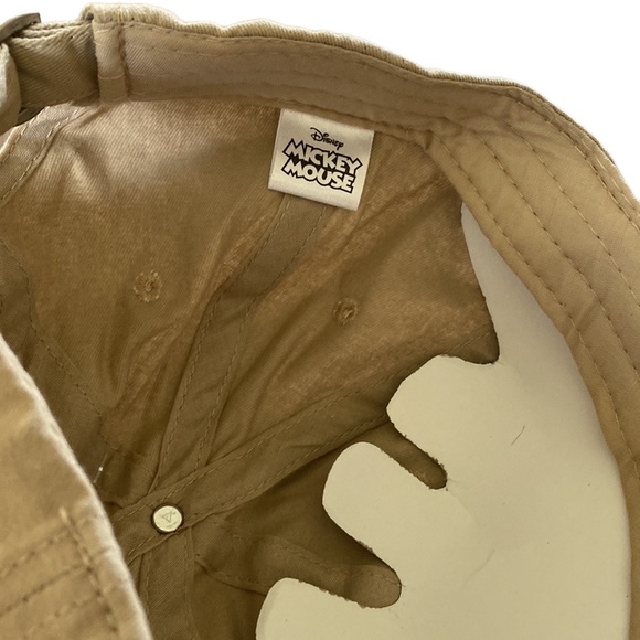 Disney Mickey Mouse 1928 Baseball Cap Hat Patch Khaki Beige Concept One Fitted - Picture 8 of 9